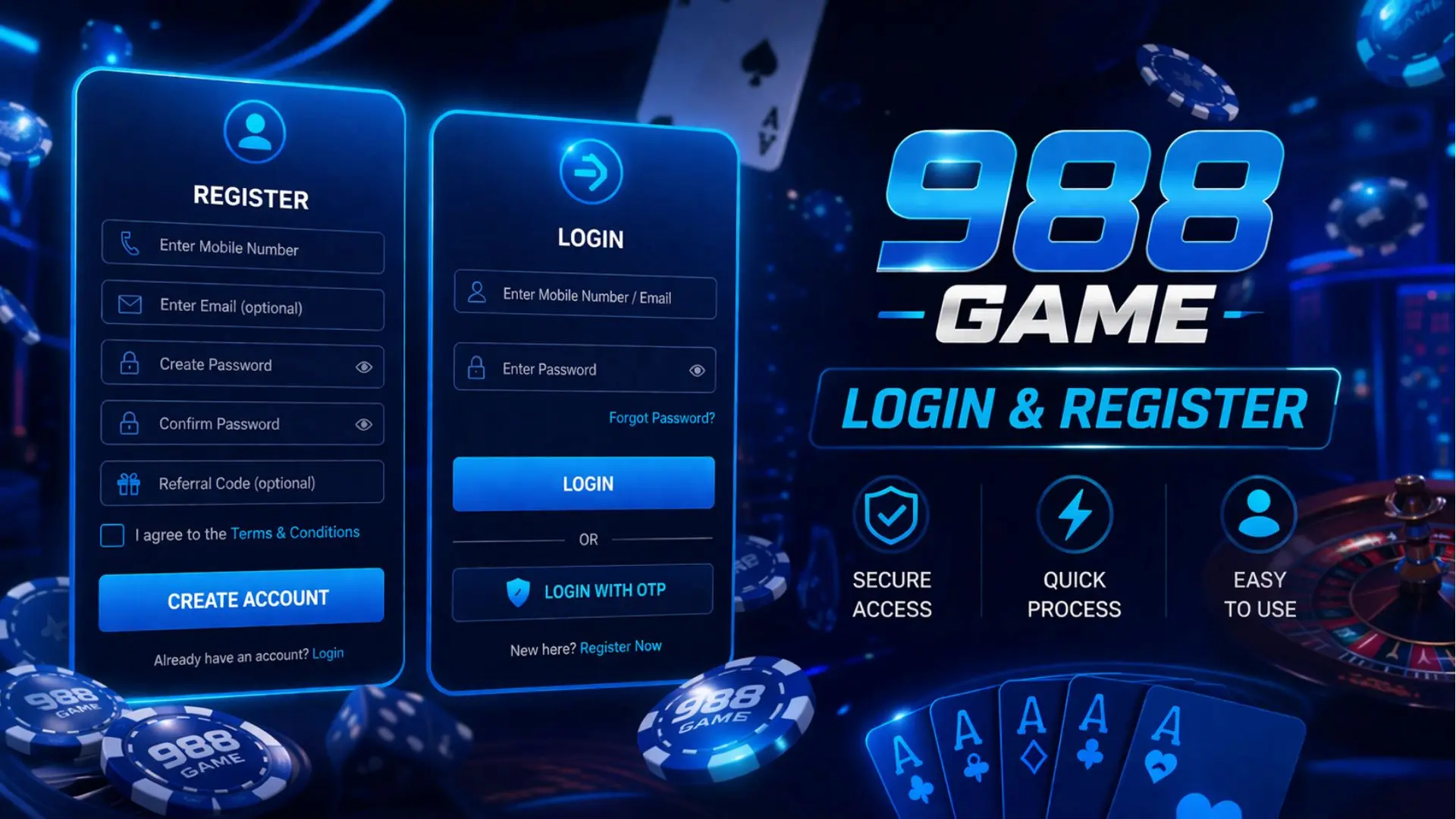 988 Register & Login